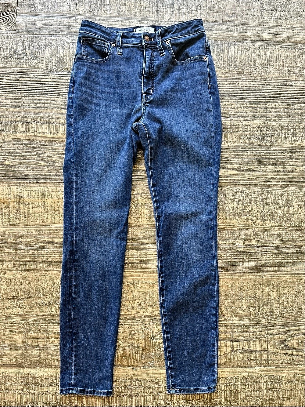 Madewell Curvy High-Rise Skinny Jeans in Blue Waist 27